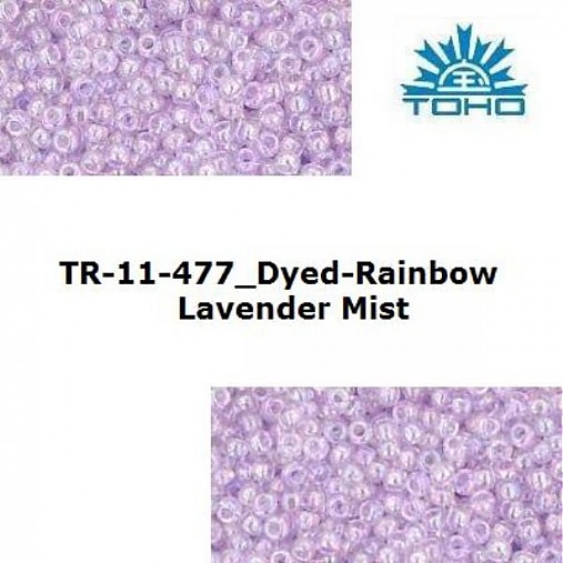 645-T069 TOHO rokajl 11/0 Dyed-Rainbow Lavender Mist
