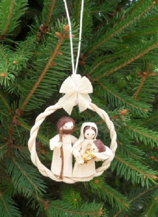 Dekorácie - Svätá rodina v krúžku - 1672510