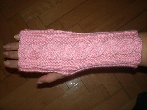  - Ručne pletené rukavice-dlhšie - 183053