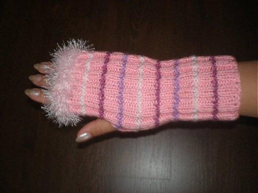 Rukavice - Ručne pletené rukavice - 208103