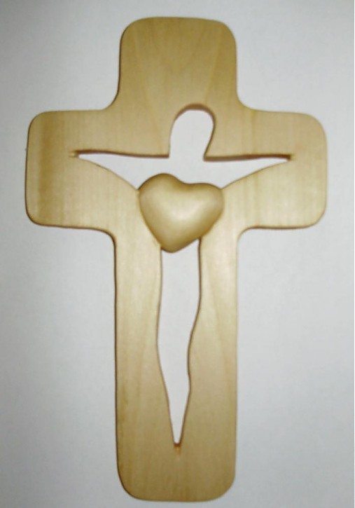 kríž siluetový malý natur