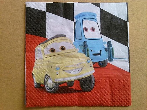 Papier - Servítka Cars 4ks (S107) - 2117394