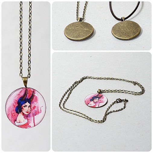 Náhrdelníky - BÝK - Taurus - Medailónik podľa znamenia  - 2154818