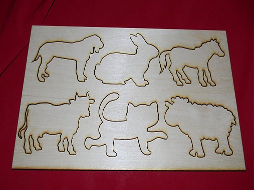 Polotovary - Puzzle zvieratka - 2160887