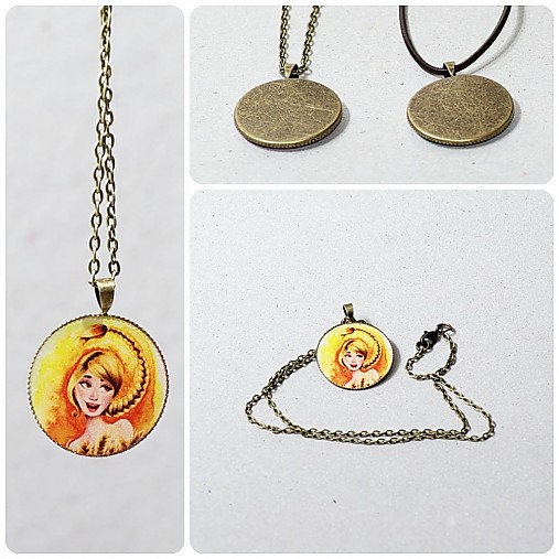 Náhrdelníky - VIRGO - Panna - Medailónik podľa znamenia  - 2224124