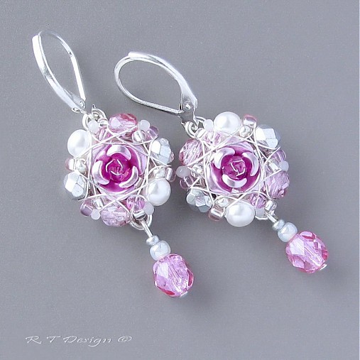 Náušnice - Náušničky Královna květin II... - 2326513