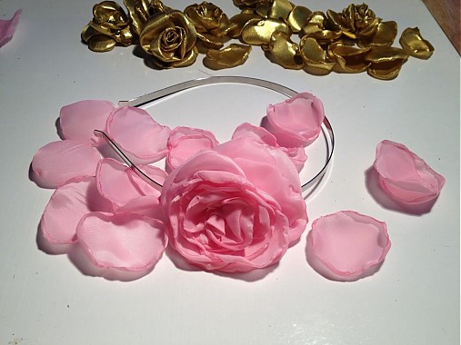 Ozdoby do vlasov - French rose - 2340866