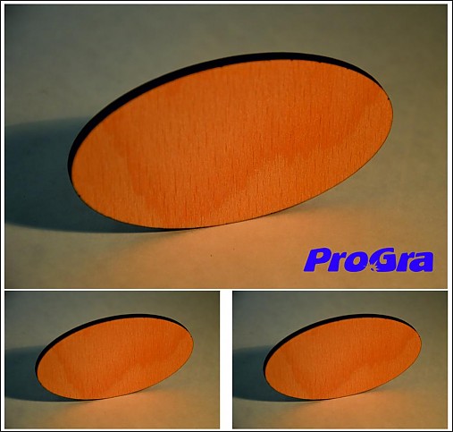 Materiál ručne robený - elipsová tabuľka - sada 3 ks - 2343886