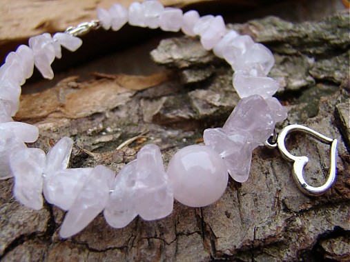 Náramky - Zaláskovaný ruženín - 2437807