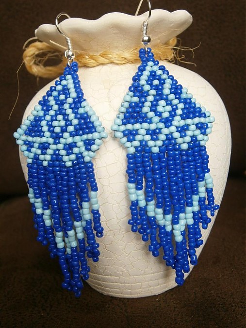 Modro - modré nebo / minniebead - SAShE.sk