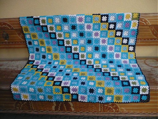 Úžitkový textil - patCHwork DEKA _bLUe - 2538071