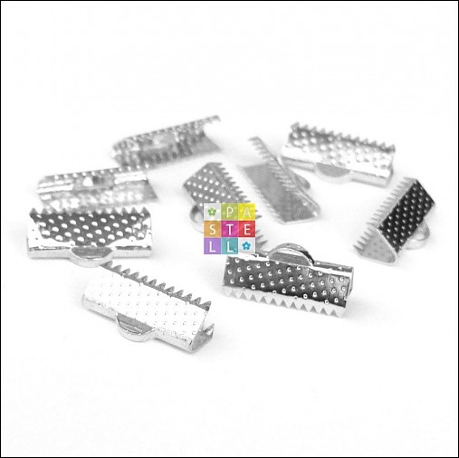 Komponenty - (0741) Koncovka na stužku, alebo kožu, 13 x 8 mm - 1 ks - 2539361