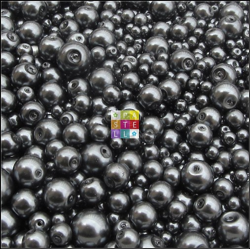 Korálky - (0030) Perly sklenené - 50 g  - 2559372