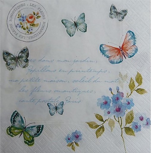  - Servítka "Spring butterfly" - 2565590