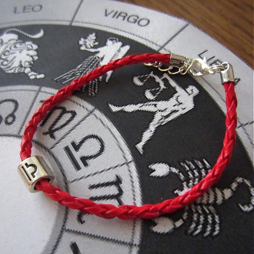 Náramky - Kabbalah, kožený váhy (24.09. - 23.10.) - 2640002