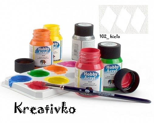  - Akrylové farby (matné) 59 ml - 102_biela - 2750191