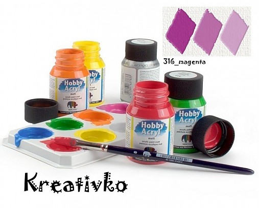  - Akrylové farby (matné) 59 ml - 316_magenta - 2750396