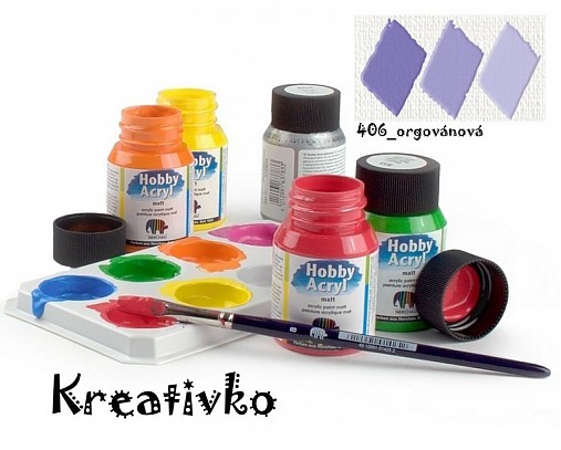  - Akrylové farby (matné) 59 ml - 406_orgovánová - 2751350
