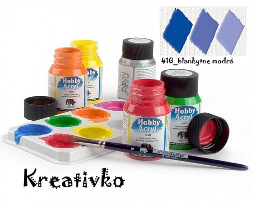  - Akrylové farby (matné) 59 ml - 410_blankytne modrá - 2751377