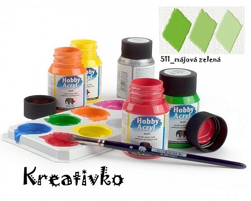  - Akrylové farby (matné) 59 ml - 511_májová zelená - 2751531