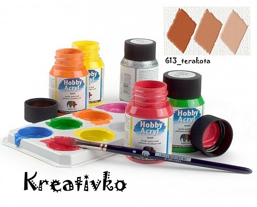  - Akrylové farby (matné) 59 ml - 613_terakota - 2771906