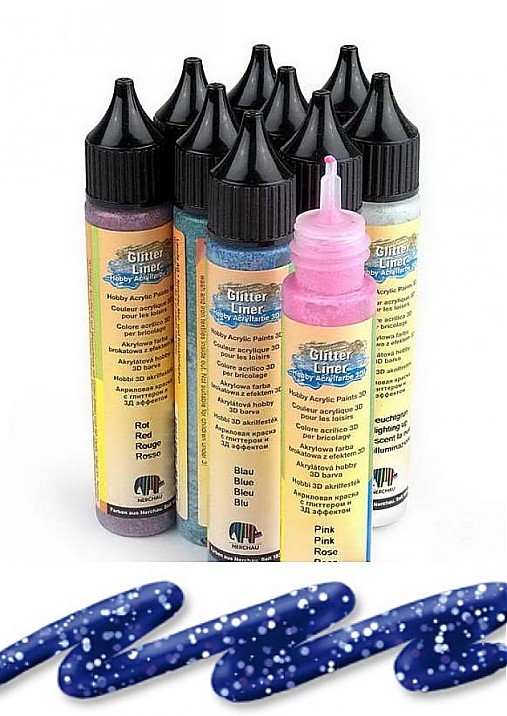  - Glitter Liner 28 ml - 420_modrá - 2773050