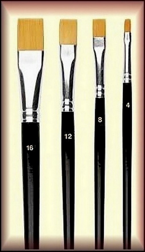  - Štetec hobby NERCHAU (plochý) -  č. 14  - 2775045