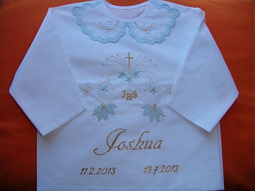Detský textil - Košieľka na krst pre LUCIU - 2782520