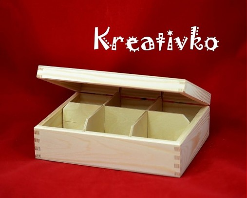  - Čajová krabica: 6-priehradková (bez zapínania) - 2787480
