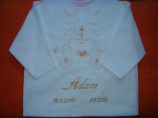 Detský textil - Košieľky na krst - 2820400