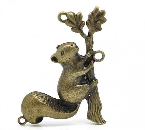 Komponenty - konektor veverička/ bronz/ 63x41mm/ 1ks - 2824120