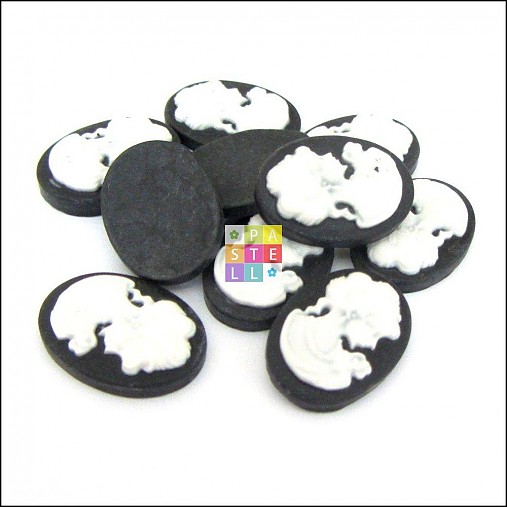 Korálky - (1215) Kabošon, 18 x 13 mm - 1 ks - 2835489