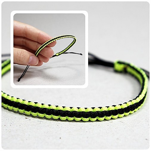 Náramky - NEON BLACK - 2878453
