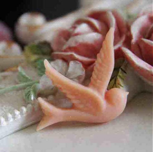 Komponenty - Kabošon vtáčik/ oranžový/ 30mm/ 1ks - 2900145