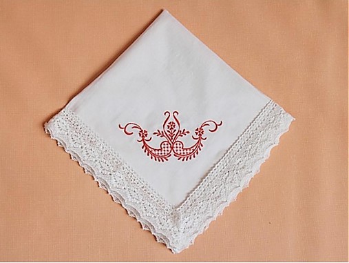 Iné doplnky - Krojová vreckovka - ornament - 2904551
