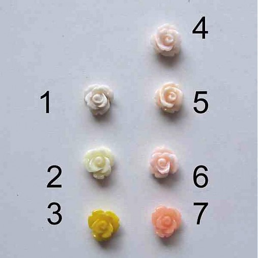Komponenty - Kabošon ruža/ ornažová č.7 / 10mm/ 2ks - 2935116