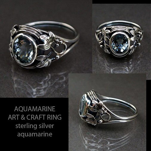  - Aquamarine Art & Craft ring - 3022212