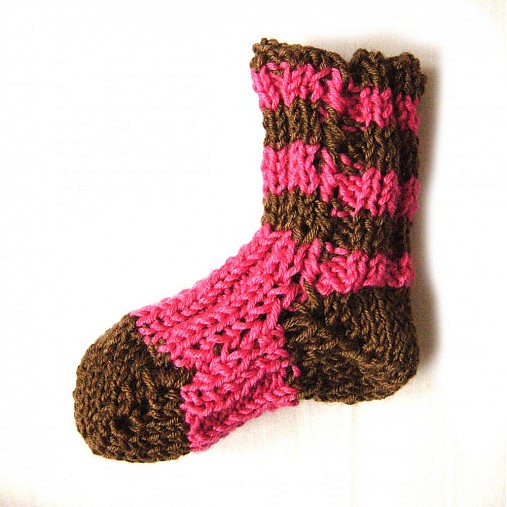  - Ponožky Jadupka ružovo-hnedé - 3040722