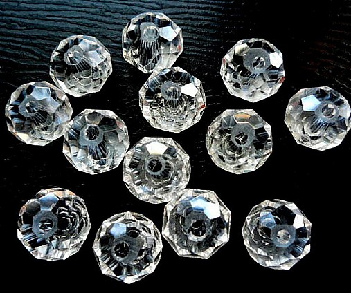 Sklenená rondelka 8x6mm-1ks