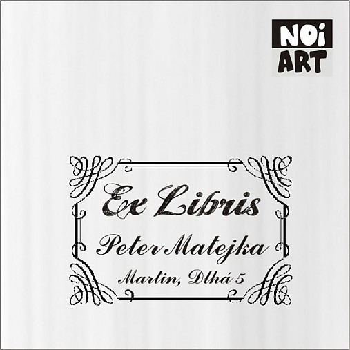 Materiál ručne robený - Razítko EX LIBRIS ornament 1 - 3138530