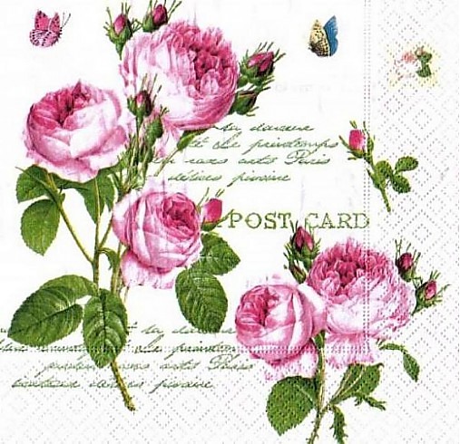  - Servítka "Romantic roses" - 3167700