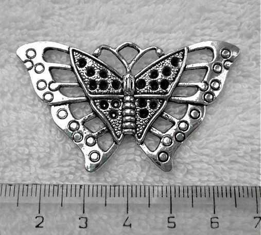 Motýľ filigrán 35x55mm-plat-1ks