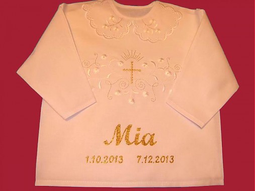 Detský textil - Košieľky na krst - 3300422