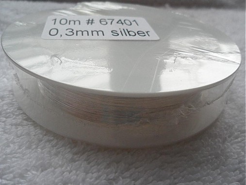 Drôt 0,3mm-strieborný-10m