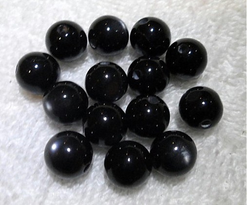 Živicové korálky 10mm-1ks (čierna)