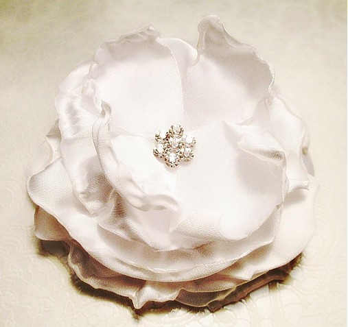 Ozdoby do vlasov - svadobný kvet do vlasov - 3361593