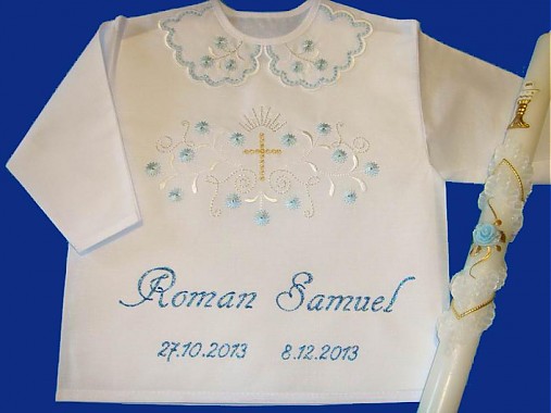 Detské oblečenie - Košieľka na krst - 3374495