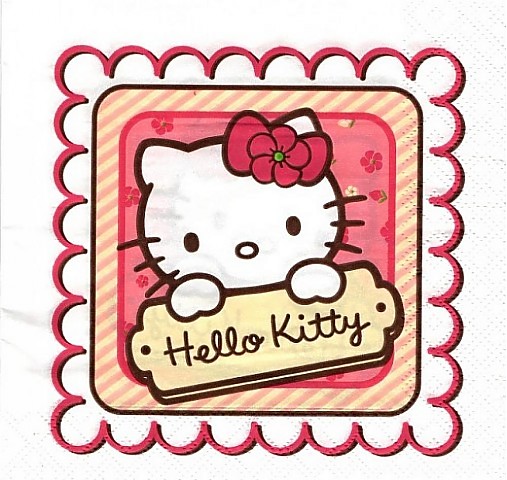  - Servítka"Hello Kitty"ihneď - 3478071
