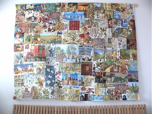 Dekorácie - Tapiséria, koláž - 351386