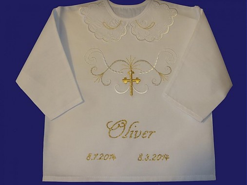 Detské oblečenie - Košieľka na krst - 3705540